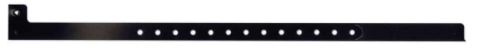 Black 1/2" Plastic Wristband main image
